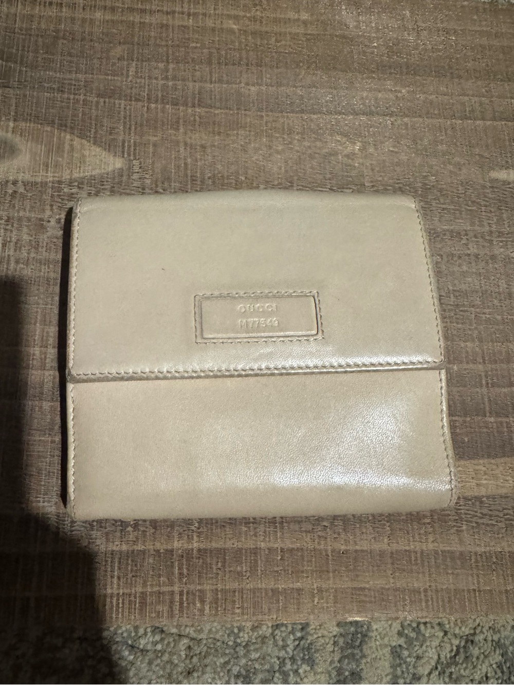 Authentic Gucci Cream Leather Bifold Wallet | Made in Italy